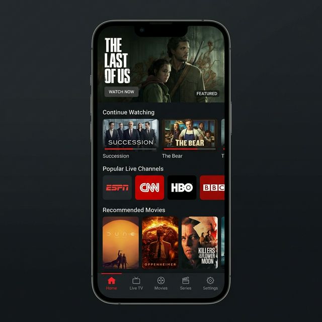 VisionX IPTV Startseite